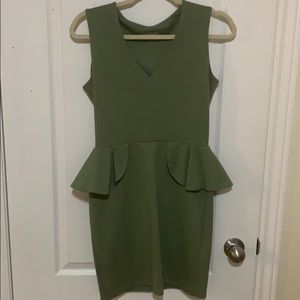 Fitted Green Dress